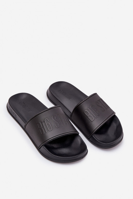 Chinelos de espuma leves Tem que sercho Big Star MM174322 cor preta