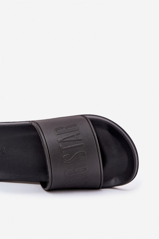 Chinelos de espuma leves Tem que sercho Big Star MM174322 cor preta