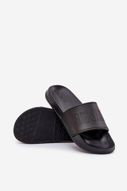 Chinelos de espuma leves Tem que sercho Big Star MM174322 cor preta