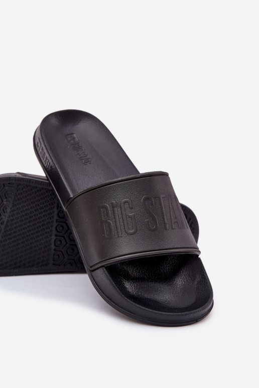 Chinelos de espuma leves Tem que sercho Big Star MM174322 cor preta