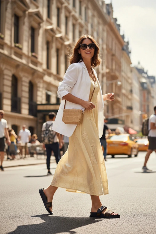 Chinelos femininos com fivelas douradas cor preta Fiorisse