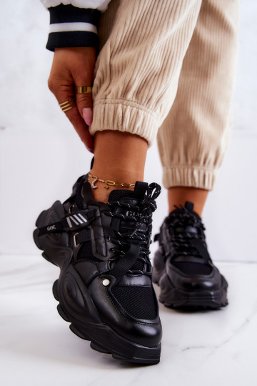 tênis À modalo de tênis GOE JJ2N4083 cor preta