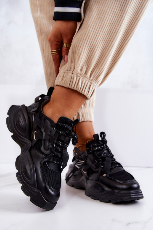 tênis À modalo de tênis GOE JJ2N4083 cor preta