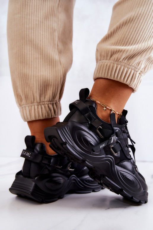 tênis À modalo de tênis GOE JJ2N4083 cor preta