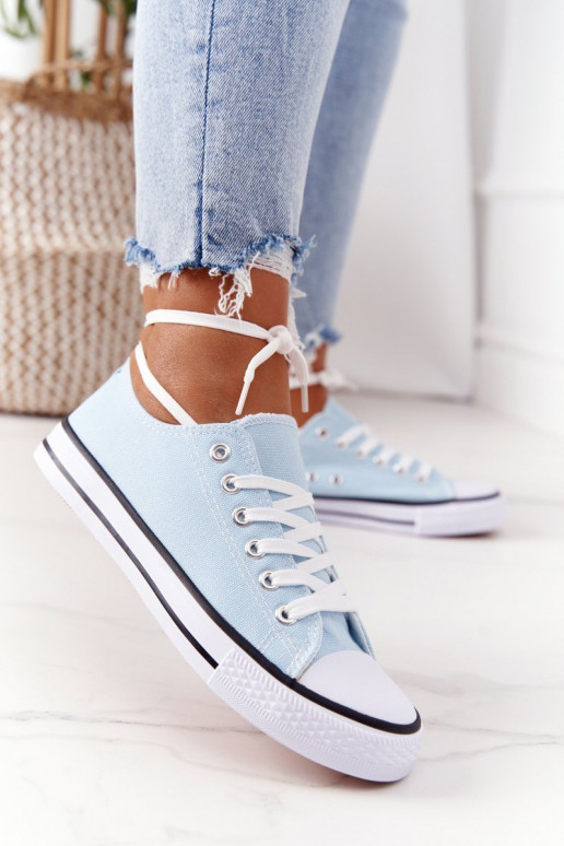Feminino À modalo clássico sapatos casuais azul claro Omertá