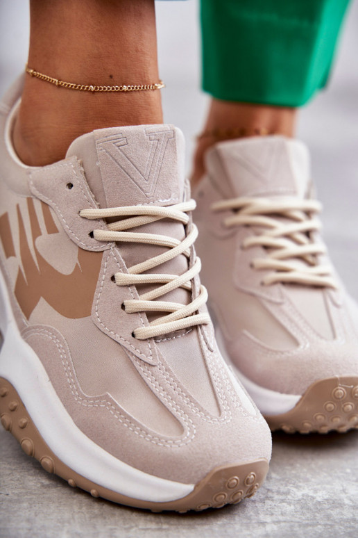 Feminino tênis com alças bege Tolea