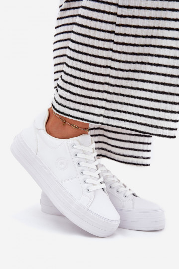 Eko Pele Sapatos de lazer com uma plataforma Big Star RR274298 cor branca 2