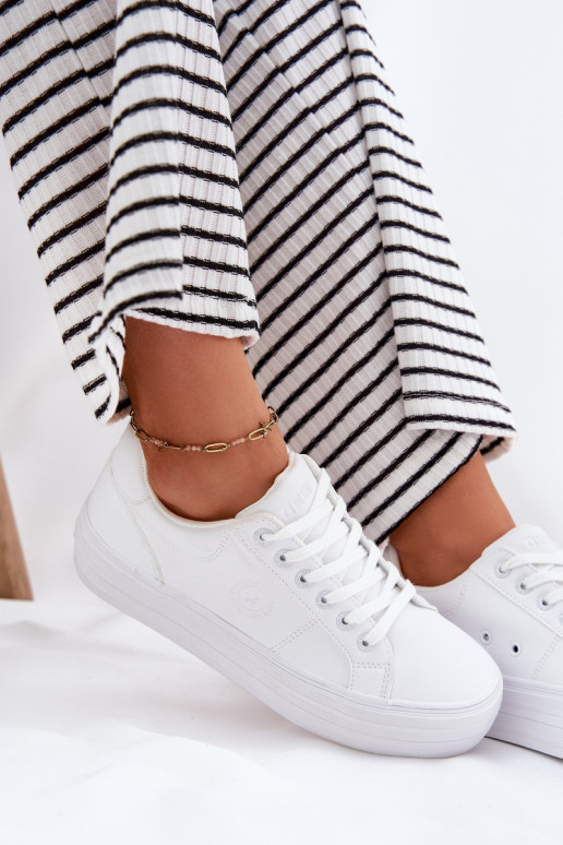 Eko Pele Sapatos de lazer com uma plataforma Big Star RR274298 cor branca