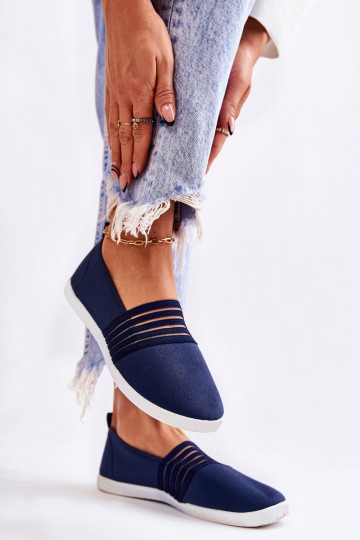 Feminino Tênis  Slip-On azul escuro Lilis 2