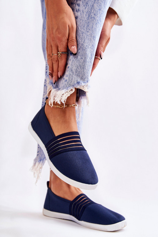 Feminino Tênis  Slip-On azul escuro Lilis