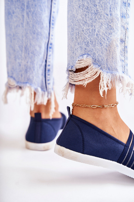 Feminino Tênis  Slip-On azul escuro Lilis