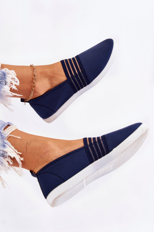 Feminino Tênis  Slip-On azul escuro Lilis