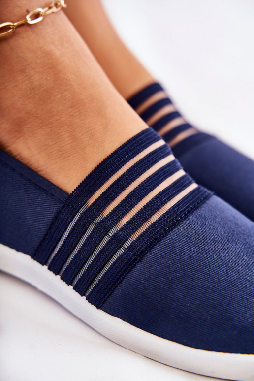 Feminino Tênis  Slip-On azul escuro Lilis