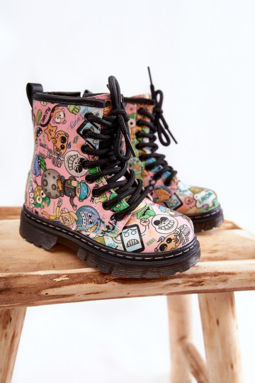 Calçados infantis quentes Imprimir cor rosa Dexi