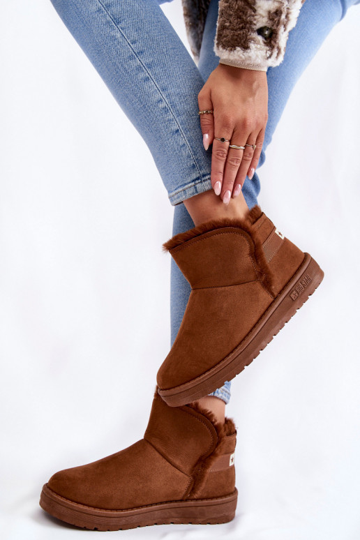 Feminino Botas Botas de neve Big Star KK274620 cor marrom