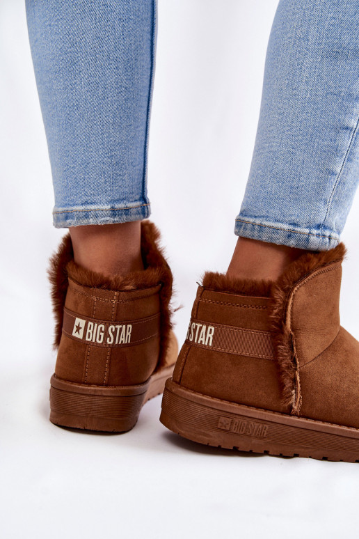 Feminino Botas Botas de neve Big Star KK274620 cor marrom