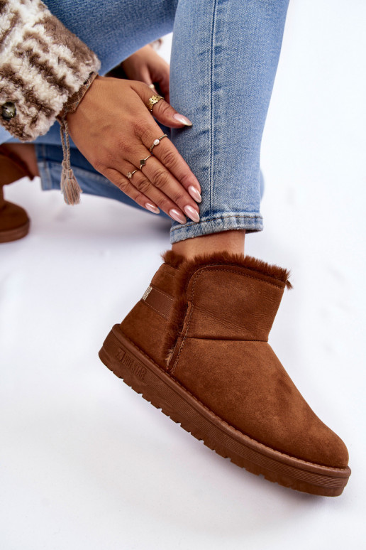 Feminino Botas Botas de neve Big Star KK274620 cor marrom