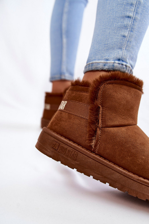 Feminino Botas Botas de neve Big Star KK274620 cor marrom