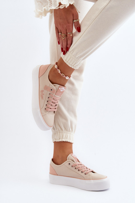  Sapatos de lazer Lee Cooper LCEM-24-31-2196 bege