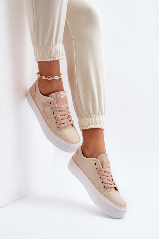  Sapatos de lazer Lee Cooper LCEM-24-31-2196 bege