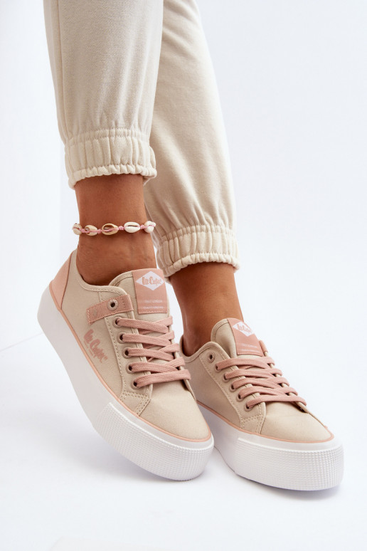  Sapatos de lazer Lee Cooper LCEM-24-31-2196 bege