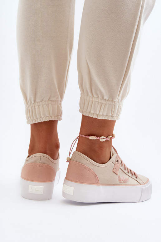  Sapatos de lazer Lee Cooper LCEM-24-31-2196 bege