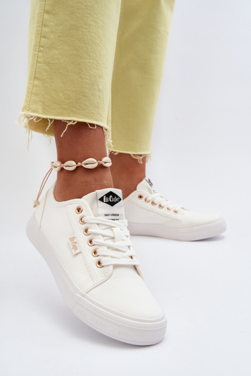 Sapatos femininos Lee Cooper LCEM-24-31-2201 cor branca