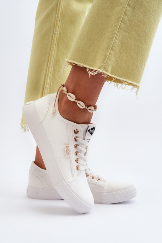 Sapatos femininos Lee Cooper LCEM-24-31-2201 cor branca