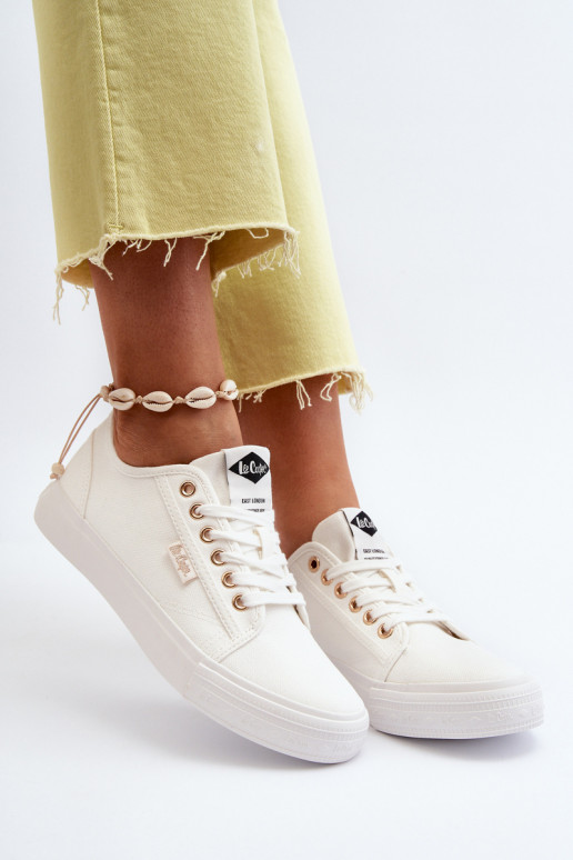 Sapatos femininos Lee Cooper LCEM-24-31-2201 cor branca