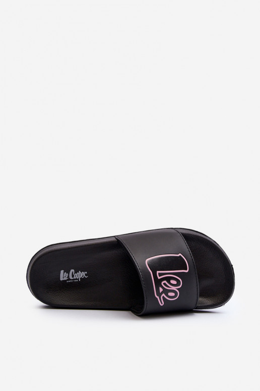 Feminino Chinelos Lee Cooper LCEM-24-42-2482L cor preta