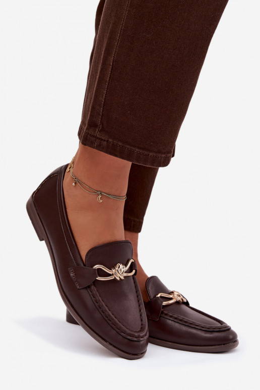 Mocassins Feminino Com decorações Detalem CzekoladoParae Rosynne