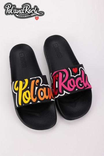 Chinelos Pol'and'Rock Festival X Big Star SS174508 pretos 2