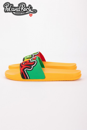 Chinelos Pol'and'Rock Festival X Big Star SS174507 cor amarela
