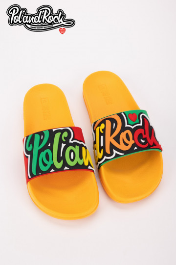 Chinelos Pol'and'Rock Festival X Big Star SS174507 amarelos 2