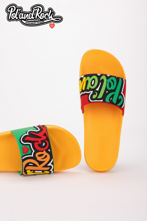 Chinelos Pol'and'Rock Festival X Big Star SS174507 cor amarela