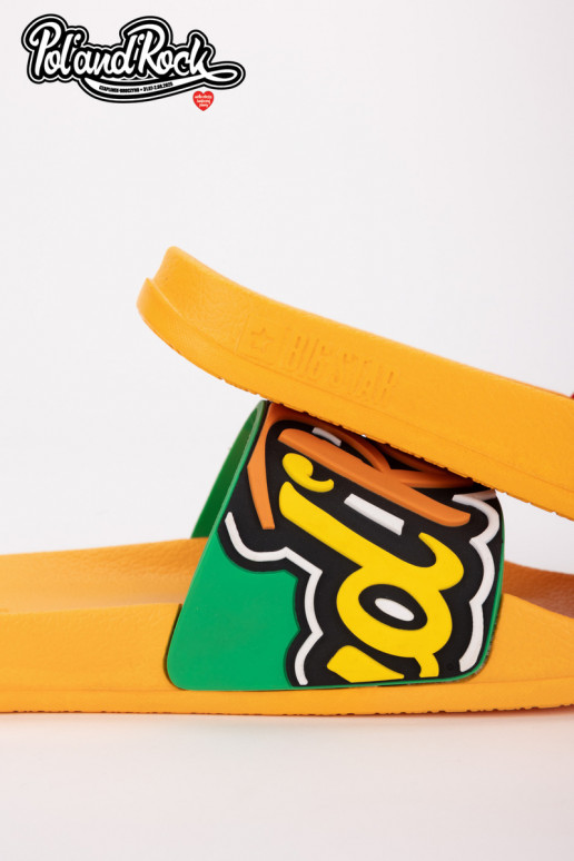 Chinelos Pol'and'Rock Festival X Big Star SS174507 cor amarela