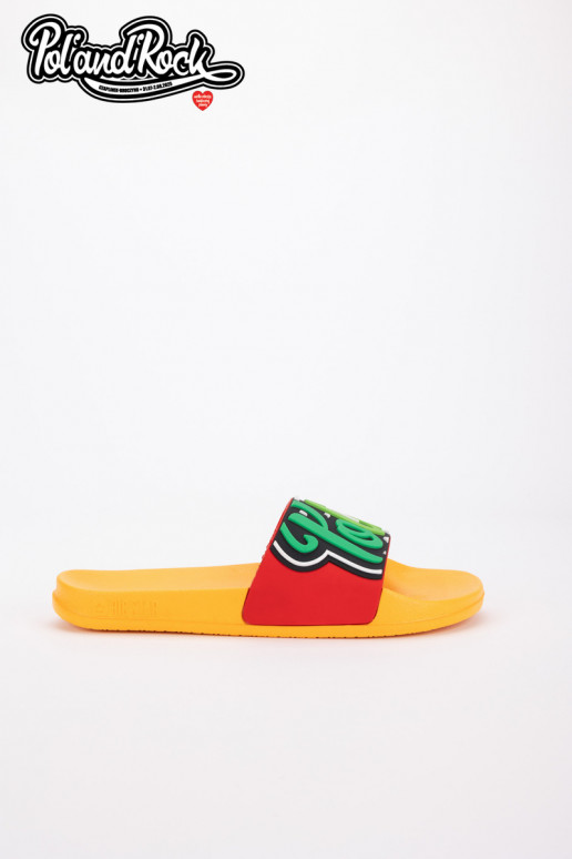 Chinelos Pol'and'Rock Festival X Big Star SS174507 cor amarela