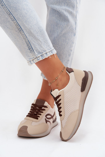 À modalo de tênis tênis Feminino bege-cor marrom Tarlisse 2