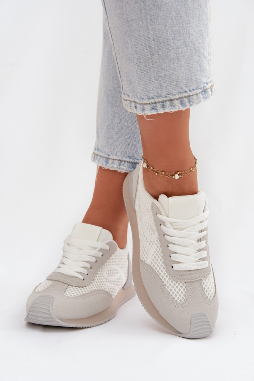 À modalo de tênis tênis Feminino Branco-cor cinza Tarlisse