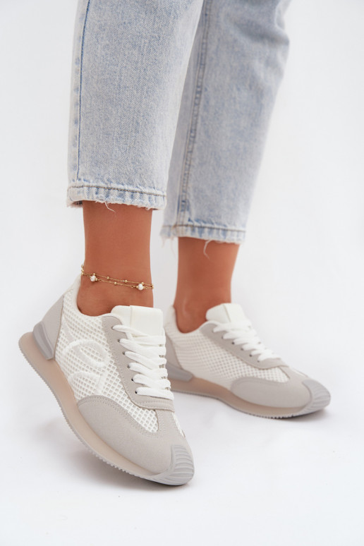 À modalo de tênis tênis Feminino Branco-cor cinza Tarlisse