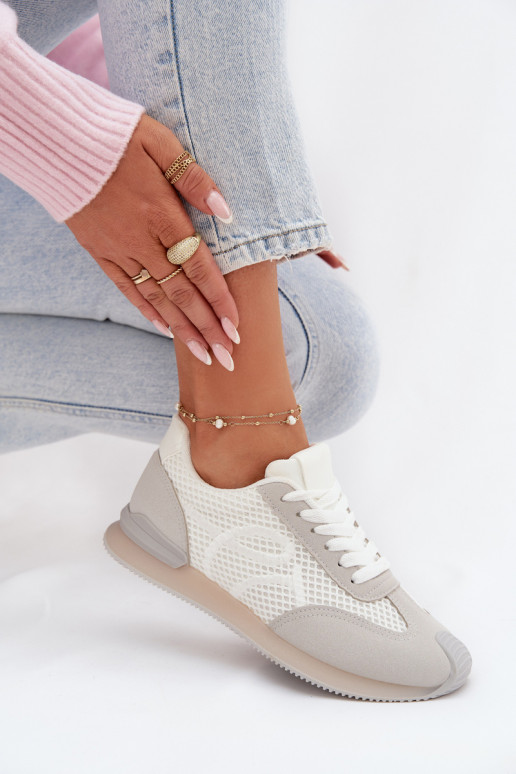 À modalo de tênis tênis Feminino Branco-cor cinza Tarlisse