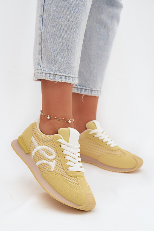 À modalo de tênis tênis Feminino cor amarela Tarlisse