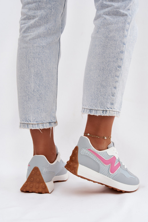 tênis Feminino com uma plataforma cor azul Janelora