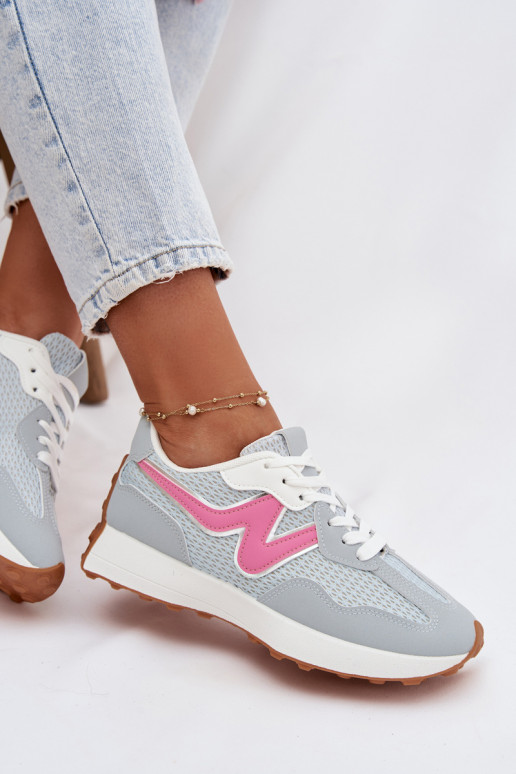 tênis Feminino com uma plataforma cor azul Janelora