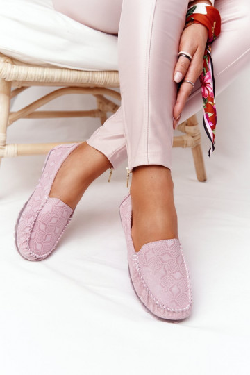 Pele Mocassins RIO FLORE Eco-Friendly cor rosa