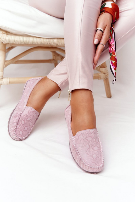 Pele Mocassins RIO FLORE Eco-Friendly cor rosa