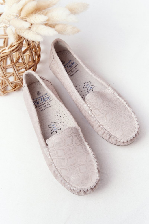 Pele Mocassins RIO FLORE Eco-Friendly bege