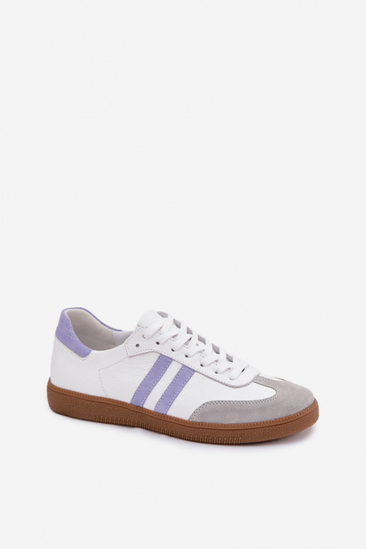 Zazoo N1068 Pele Baixo À modalo de tênis Feminino Branco-cor azul
