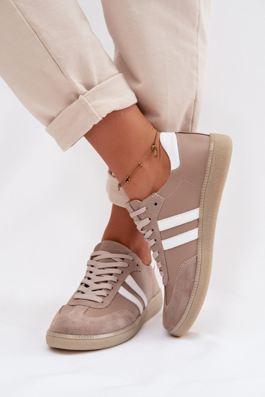 Zazoo N1068 Pele Baixo À modalo de tênis Feminino bege