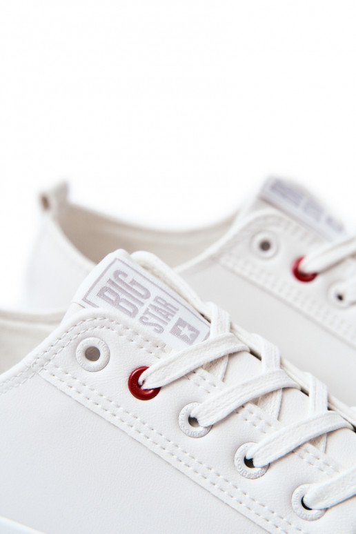 Tênis de couro masculino BIG STAR JJ174006 cor branca